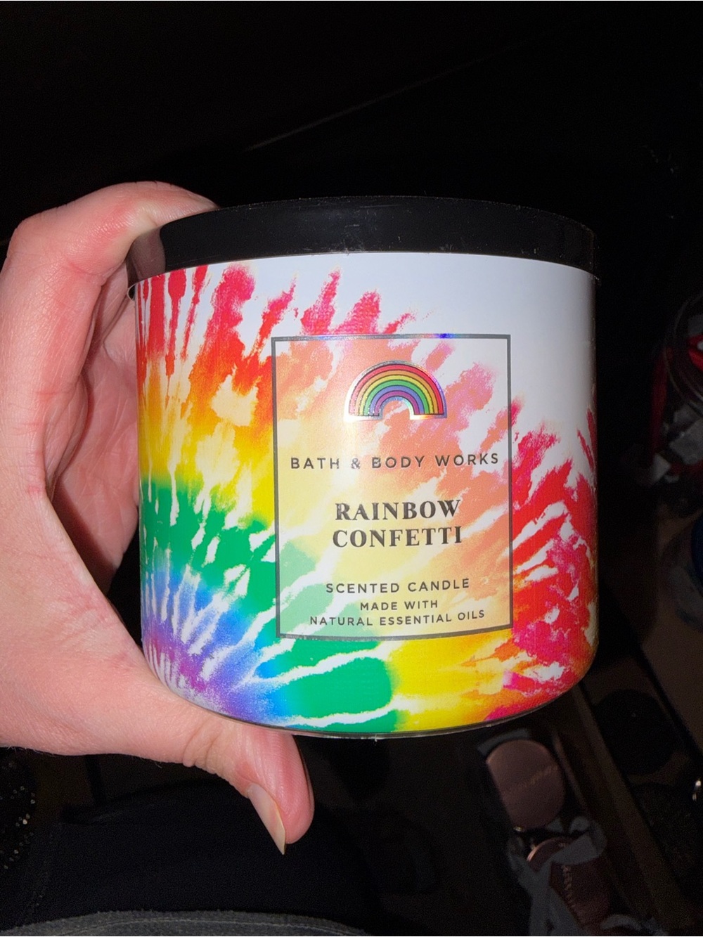 Bath & Body Works Rainbow Confetti Scented item - Multicolor Tie-Dye